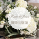 Ramo del florista en tonos blancos