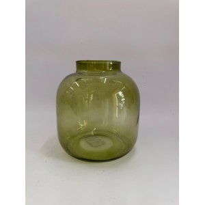 Jarrón cristal verde