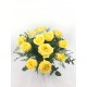 Bouquet 12,15 o 18 rosas amarillas cortas