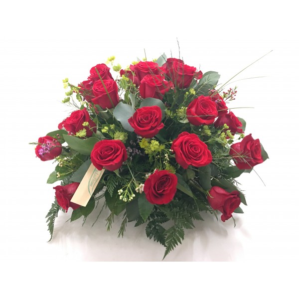 Centro redondo rosas rojas Centro redondo rosas rojas