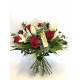Ramo lilium orientales y rosas rojas RVR06