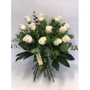 Rosas blancas de 70 cm desde